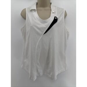 JAMIE SADOCK SZ M, Golf Shirt,‎ Black -White With Silver Detail